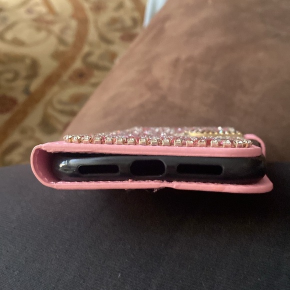 iPhone 11 wallet case Pink bling - Picture 5 of 6